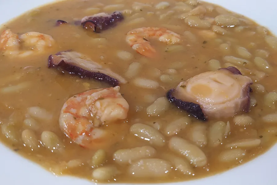 Verdinas con Pulpo y Langostinos Verdinas con Pulpo y Langostinos
